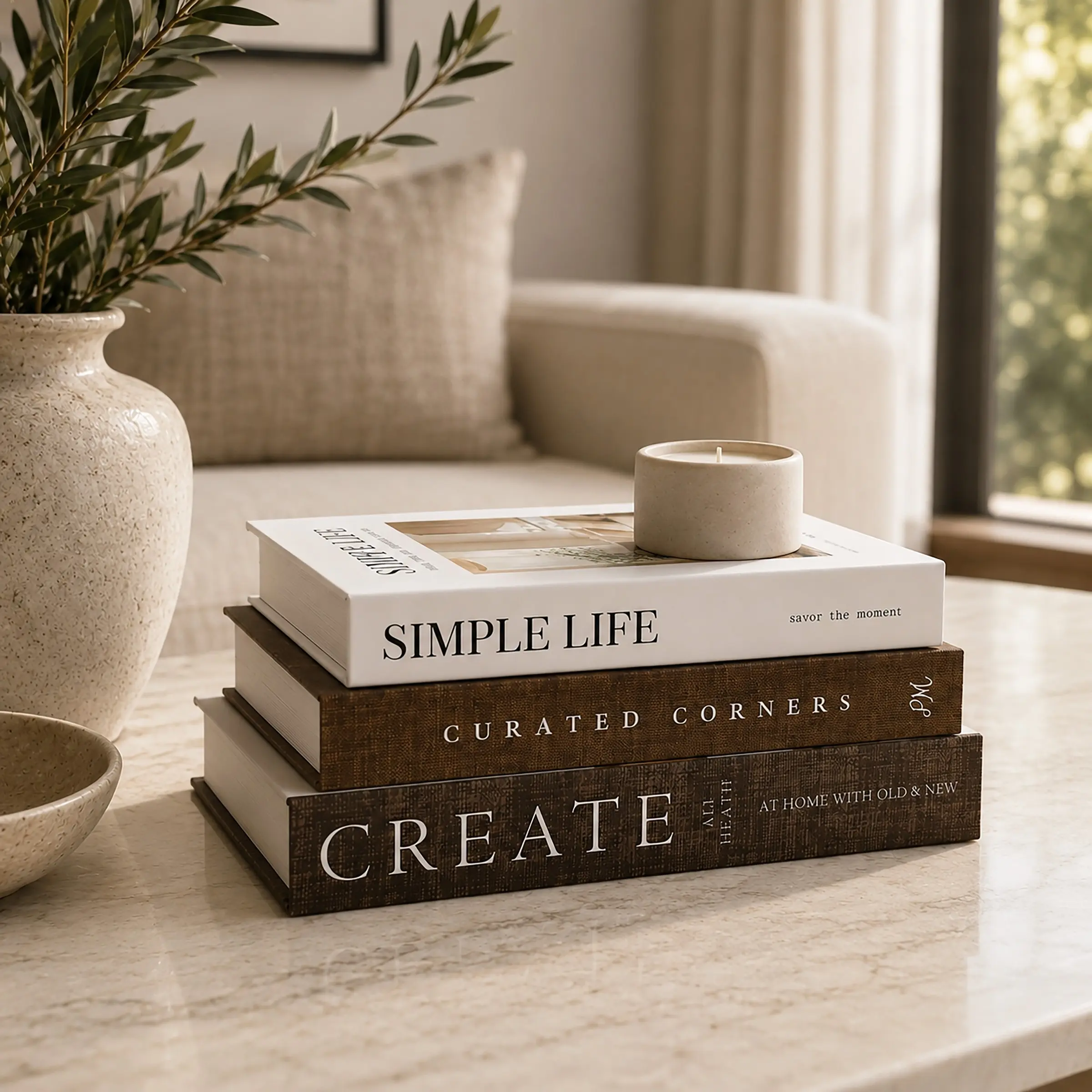 3pcs Decorative Books, Paper Replica Books for Coffee Table, Living Room Accessories, Bookshelf, Creative Home Decor, Home Decor Supplies, Luxury Fake Books for Home Aesthetics and Holiday Decoration