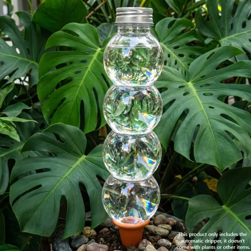 Gourd-Shaped Automatic Watering Set for Plant Lovers, 16.91oz Large Capacity, 7 Days Care-Free Watering, Ideal for Business Trips, Travel & Absent-Minded Gardeners, Automatic Drip Irrigation for Indoor & Outdoor Potted Plants, Multi-Scene General Irrigati