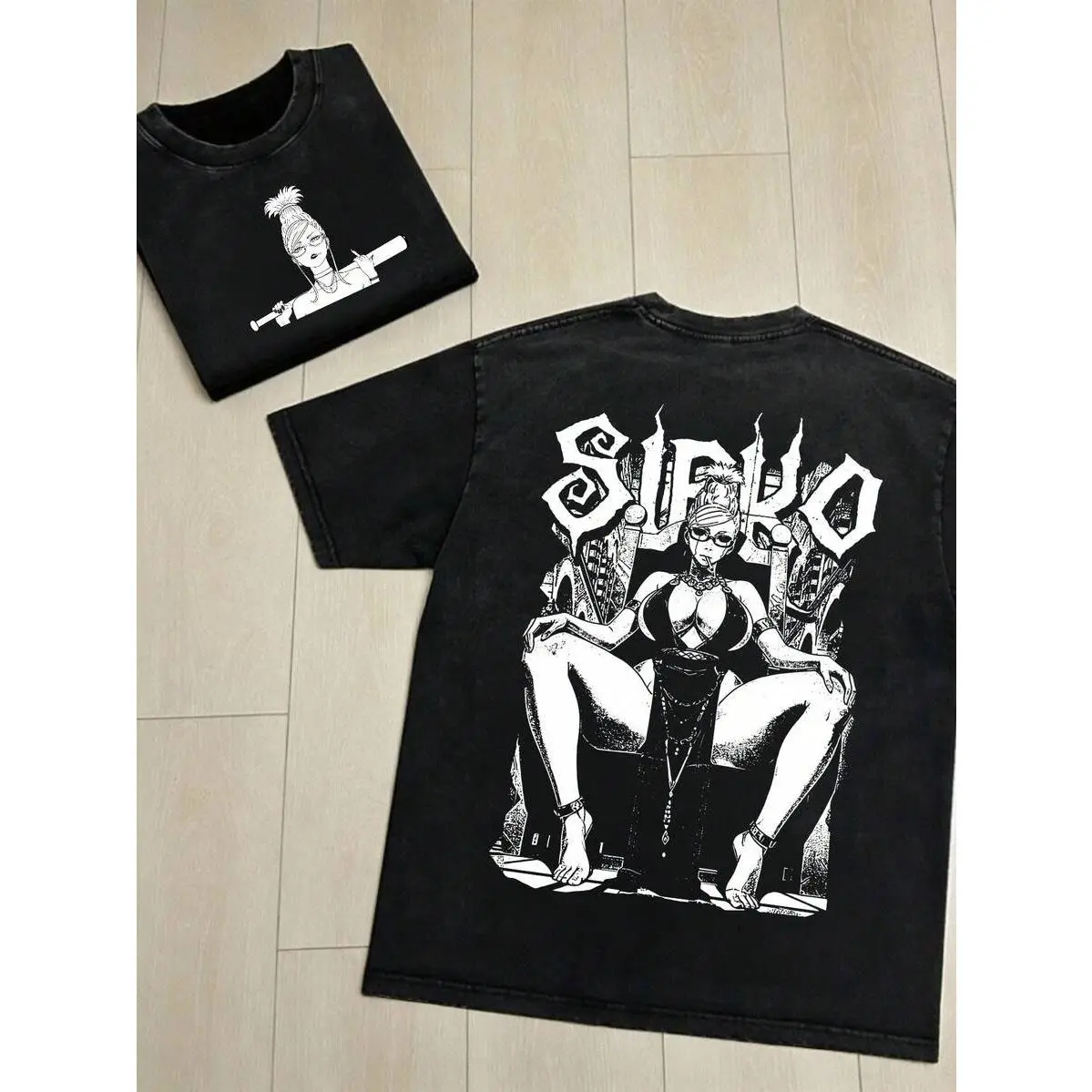 Washed Cotton Mens Anime T Shirt For Otaku Fans Unique Fashion Statement Geek Style Flair Groove Streetwear  Graphic Tee Cool Casual Look Hipster Outfit Anime Lover Gift Fashionable Comfortable Fit Daily Wear Modern Design