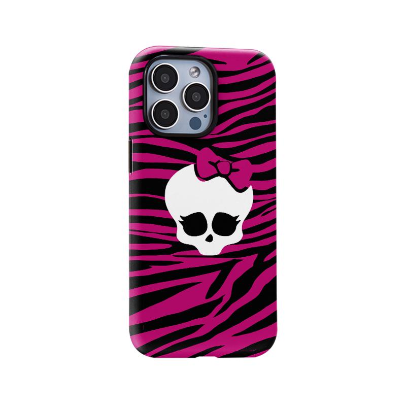 Compatible with iPhone 17 Pro Max Case Tortoise Shell Phone Case for Women Girl Shockproof TPU and Hard PC Protective Cove-Skull with Leopard Pattern