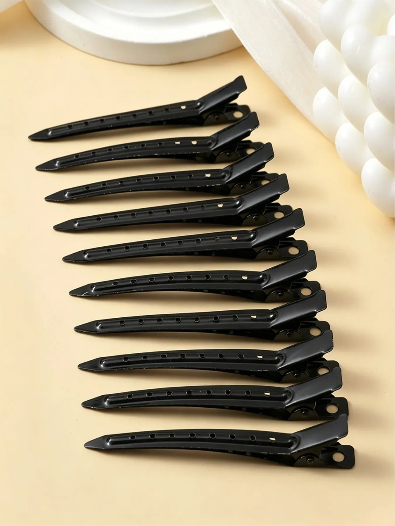 10Pcs black Non-Slip Metal Duck Bill Hair Clips, No Damage Sectioning Tool  Multi-Purpose Styling Tool for Hair Dye,for Hair Extensions Dyeing Bangs Makeup All Seasons