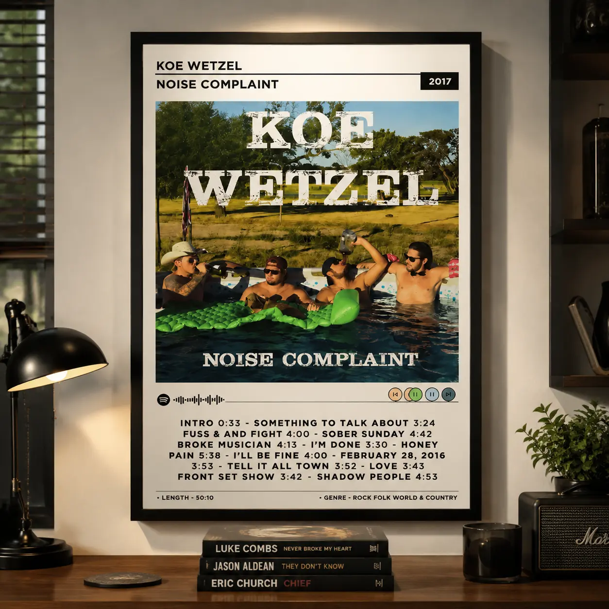 Koe Wetzel - Hell Paso, Noise Complaint - Music Gift - Music Wall Decor - Album Ornaments Room Artistic Photo album artwork poster music themed poster canvas wall art print room decor gift music lover gift unframed print artistic photo