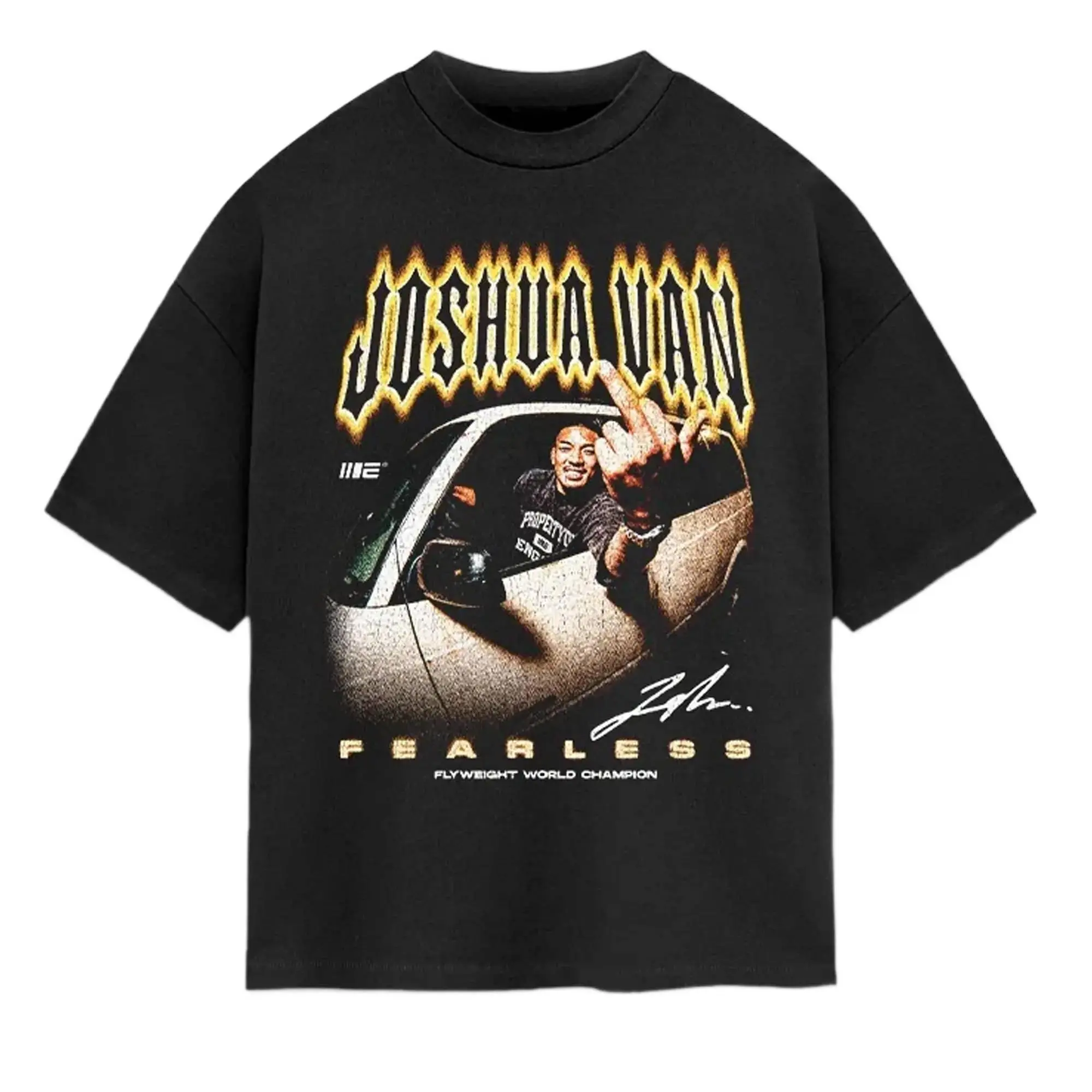 Men's MMA Graphic T-Shirt, Joshua Van Vintage Combat Sports Tee, Short Sleeve Cotton Shirt, Casual Fight Fan Style