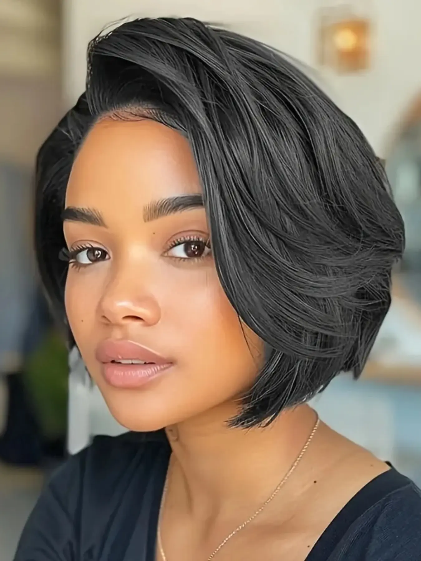 Pixie Cut Wig Transparent Lace Human Hair Wigs For Women Straight 13X4 Lace Wigs Hair Wigs