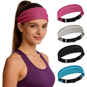 Cooling Headbands for Women&Men - Adjustable Non-Slip Sweatbands, Instant Cooling Moisture Wicking Sports Headbands for Running Yoga Fitness Gym