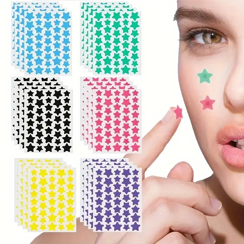 240pcs acne facial patches, Acne Pimple Patch, covering acne and blemishes, lightweight and breathable, can be worn during makeup, absorbs oil all day long, Acne Clearing Products