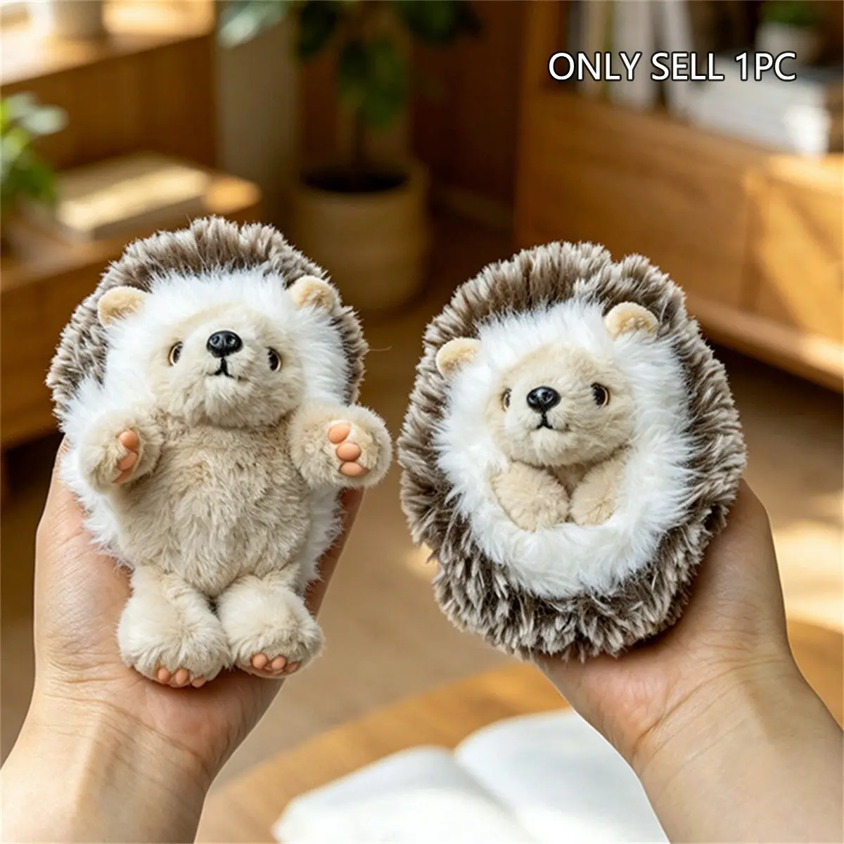 Hedgehog Family Plush Toys, Soft Fluffy Stuffed Animals, Flip over Belly, Cute Fun, Room Decor, Car Decor, Kids Birthday Gift, Thanksgiving, Christmas