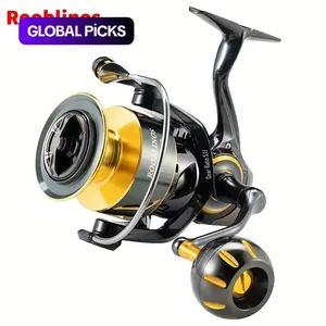 Rooblinos SW Pro Saltwater Spinning Reel - Heavy Duty Full Metal Construction (Stella-Inspired Replica), IPX8 Anti-Corrosion Sealed Bearings, 30LB Max Drag & 5.2:1 Gear Ratio, Offshore Jigging Trolling for Tuna/GT/Monster Big Game Fish, Large Line Capacit