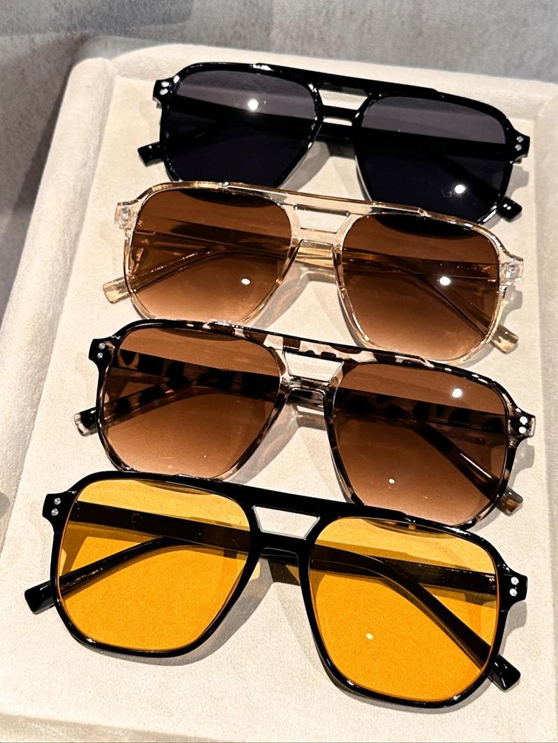 Unisex Vintage Trendy Aviator Sunglasses, Retro Outdoor Sports Sunglasses for Men & Women for Everyday Use, Classic Aviator Sunglasses