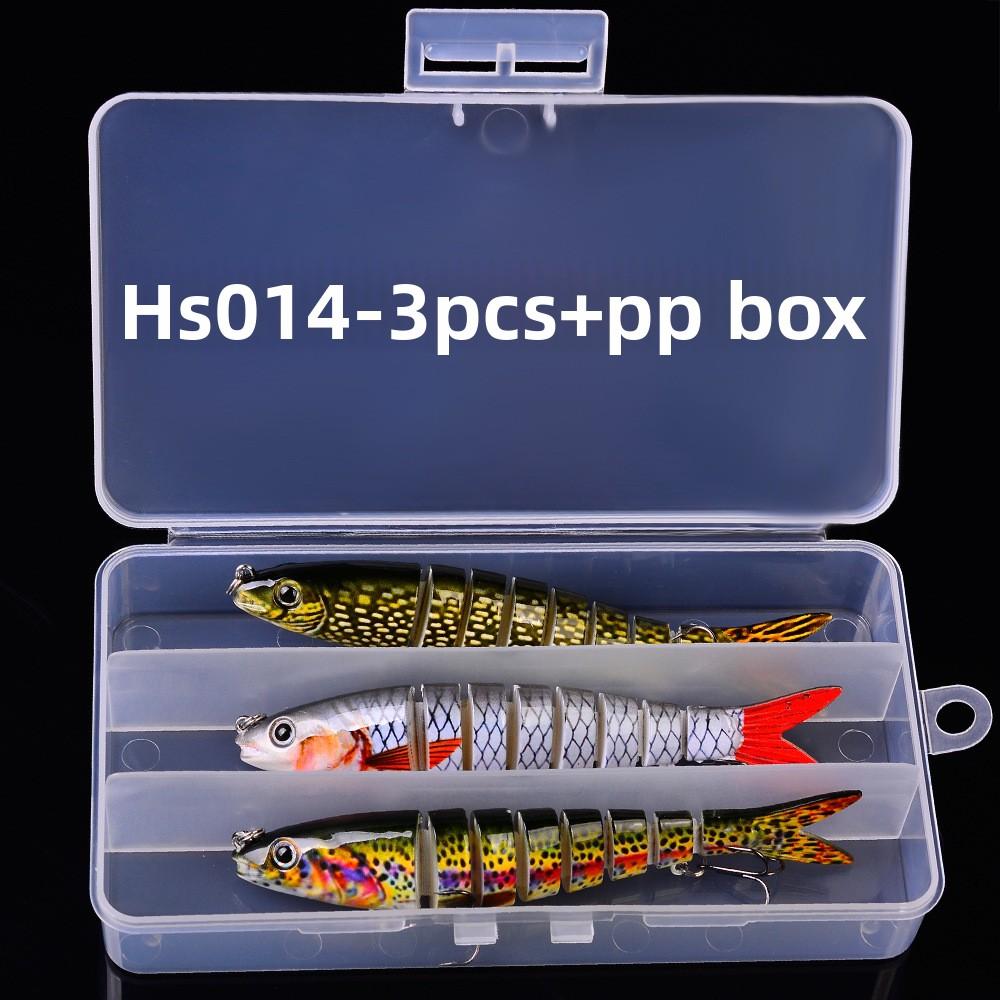Multi Jointed Swimbait 13.5cm 19g Hard Fishing Lure Realistic 8-Segment Sinking Bionic Bait for Pike Bass Musky Freshwater Saltwater Fishing Tackle