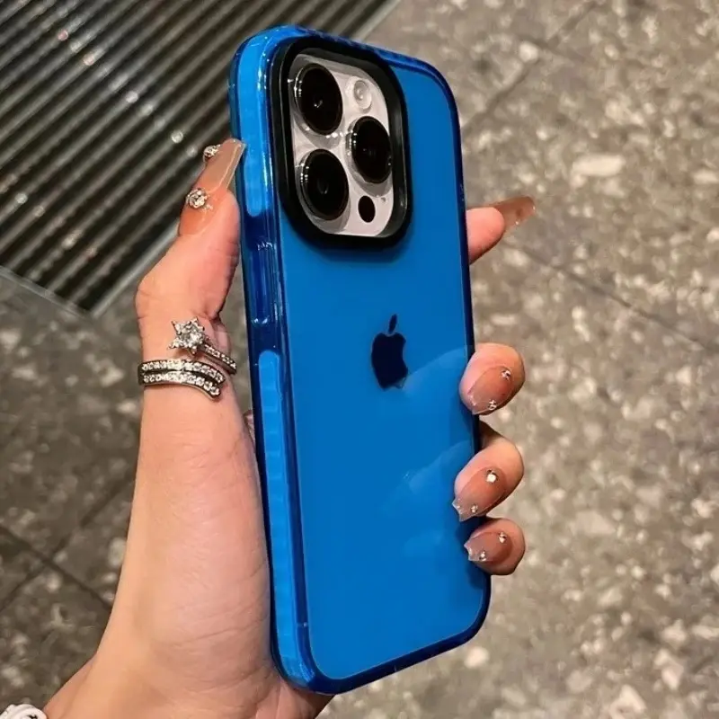 Luxury Transparent Shockproof Phone Case For iPhone 17 Air 17 16 15 14 13 12 11Pro Max Plus Clear Bumper Back Soft TPU Cover