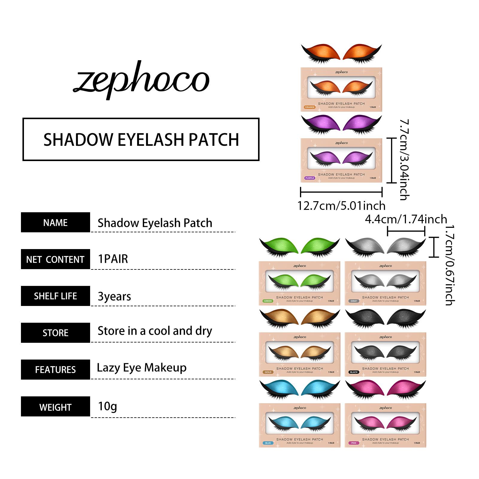 zephoco Women's Eyeshadow Eyelash Stickers Portable Eye Makeup Stickers for Lazy People