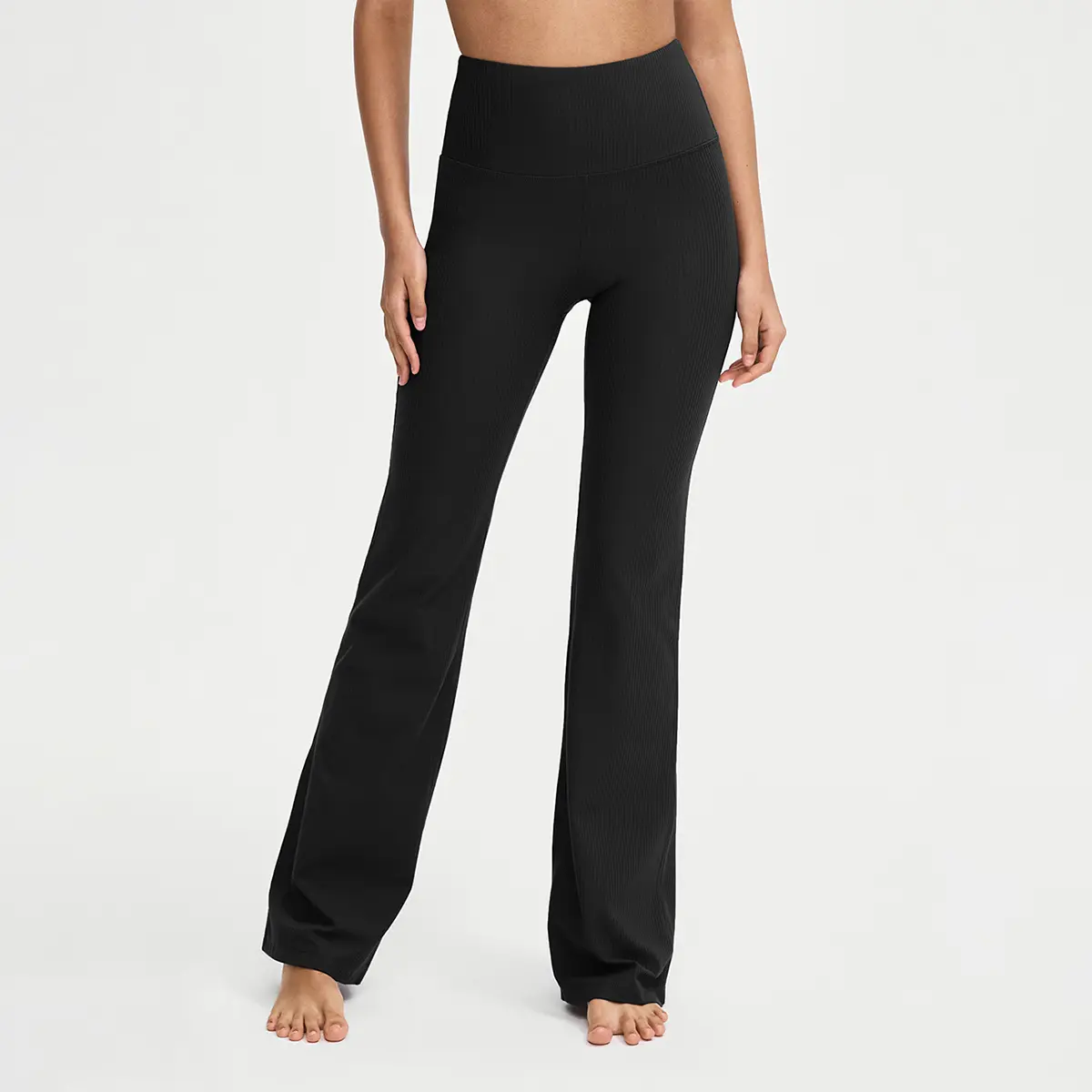 ATHLUNA Ribbed High Waist Flare Legging 31.5''