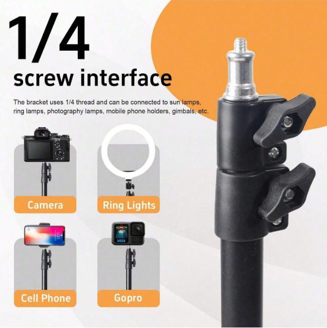 UEGOGO 62.9" New Tripod Stand with 10" Ring Light, Dimmable 3-Color Temperature LED Softbox, Desktop Live Streaming Light Kit for Video Conference, Vlogging, Photography – Adjustable Tripod with Selfie Light phone