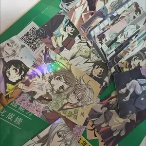 55 Pcs/set Vitality Girl Anime Double-sided Laser Photo Cards HD Three-inch Exquisite Photo Card Gift of The Main Character