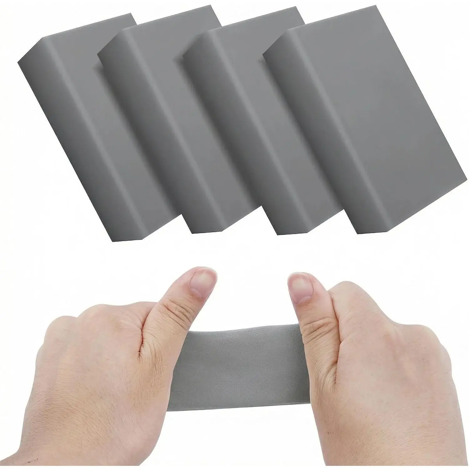 4 Pack 100g Gray Clay Bar,  Clay Bars Auto Detailing Kit,  Clay Bar for  Wash, Magic Clay Bars Cleaner Remove Contaminants for Professional  Detailing Clean