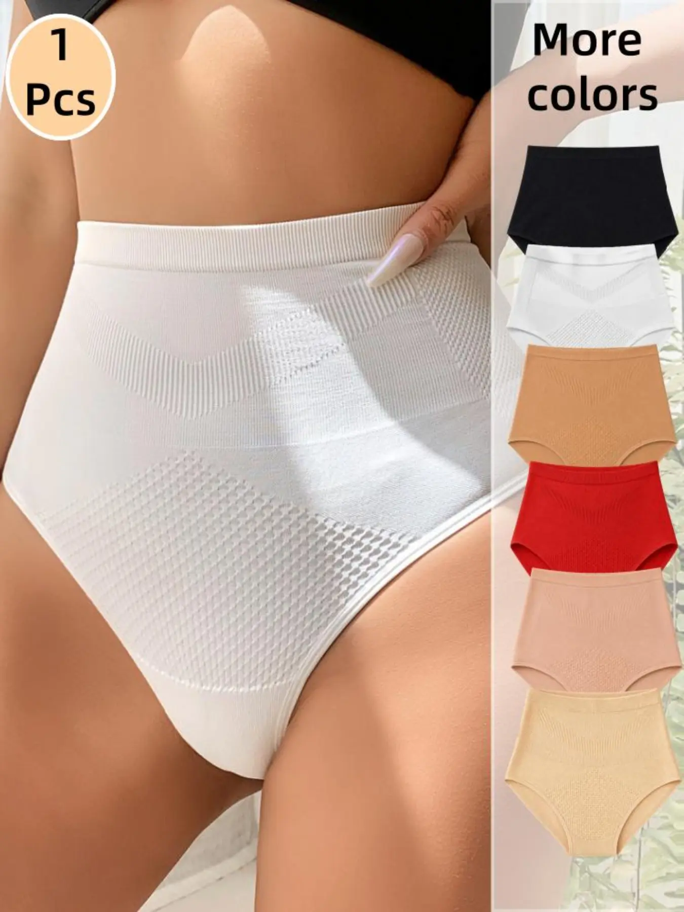Women's Calzone De Mujeres High-Waisted Waist Trainer Briefs, Seamless Breathable Elegant Triangle Panties Underwear, Waist Trainer Slimming Safe Period Underwear Safety Underwear, Daily Wear Gift, Fit Seamless Underwear