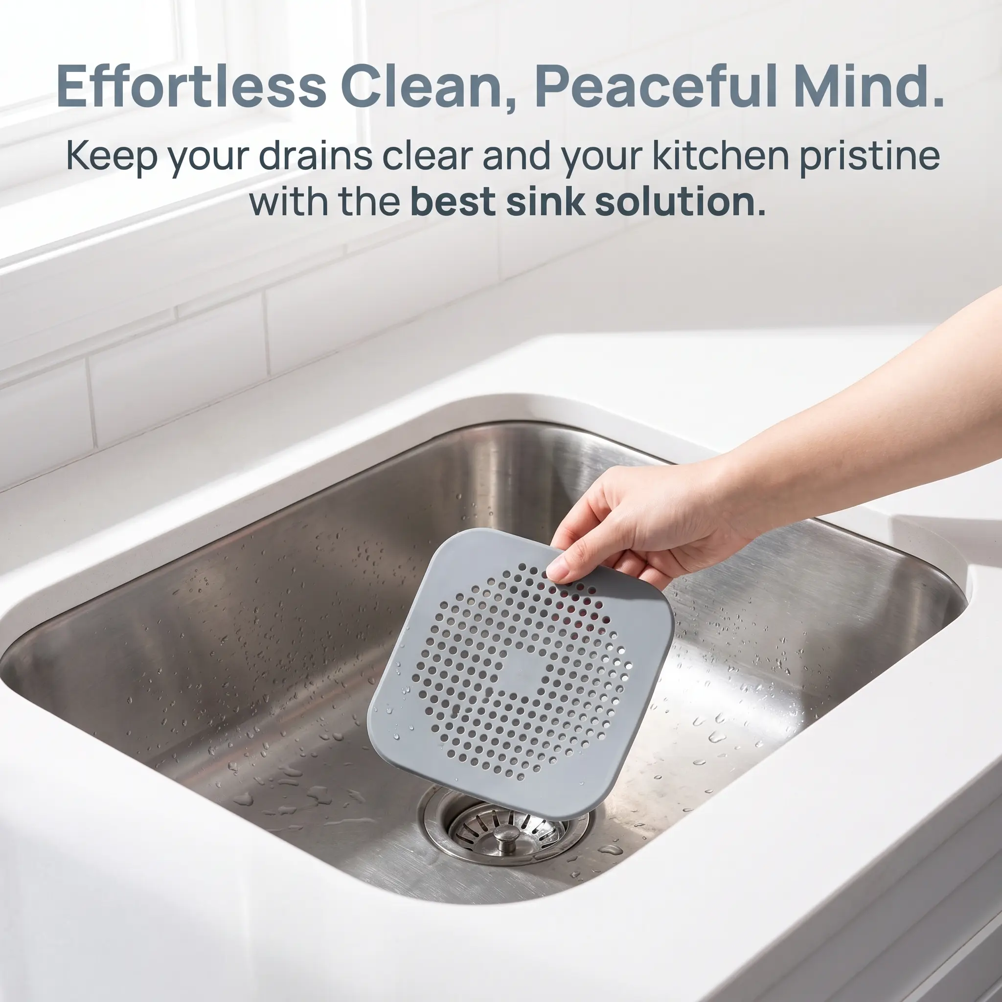 Bathroom Drain Cover, Bathroom Drain Stopper, 1 Count Sink Filter, Hair Collector, Bathroom Accessories, Kitchen Sink Strainer, Home Supplies-YY1