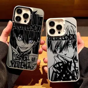 Blue Lock Rin Itoshi Custom Manga Anime Smartphone Case, Shockproof Soft Liquid Silicone Protective Cover for iPhone 17 Air, 16, 15, 14, 13, 12, 11 Pro Max - Handheld Cellphone Accessories