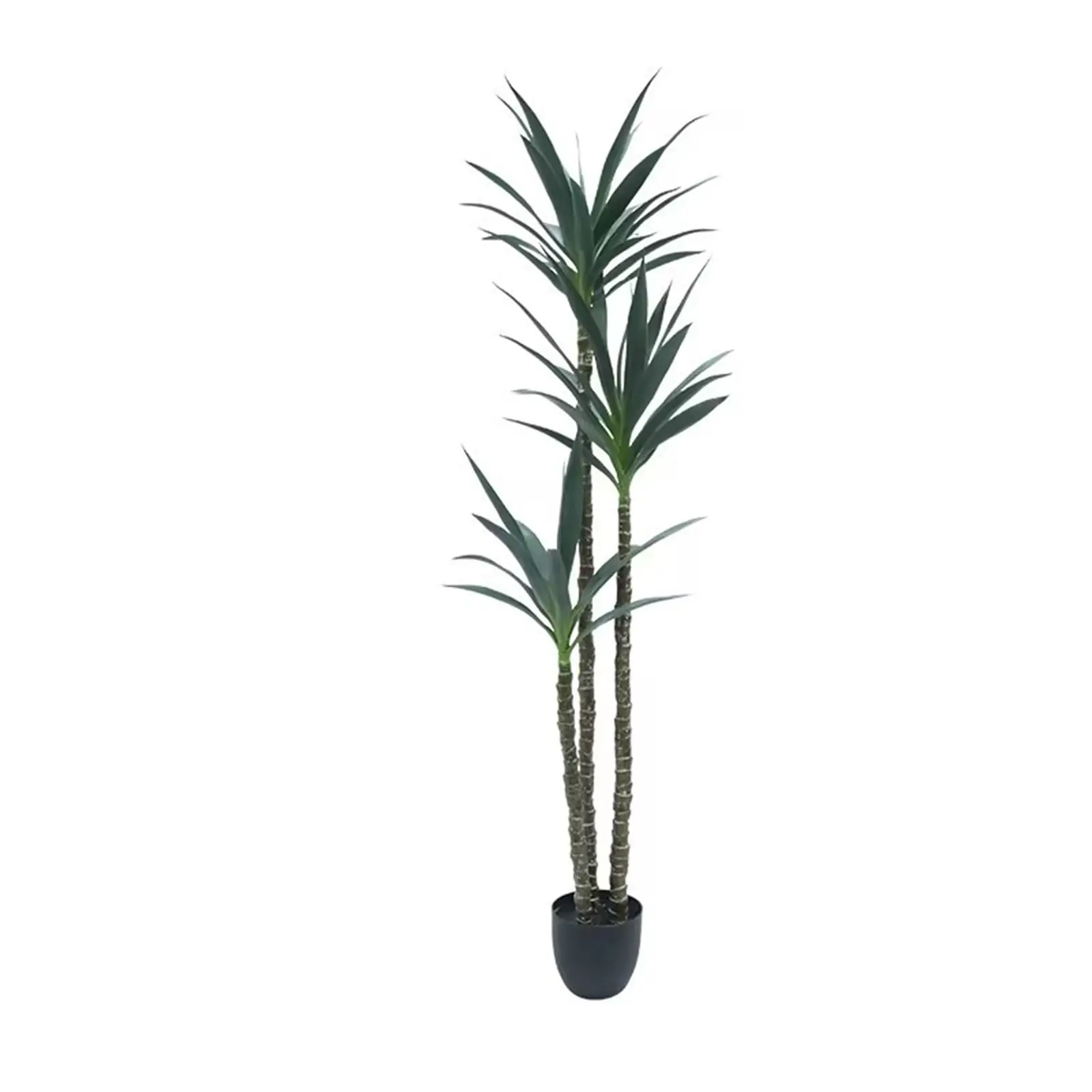 5.5FT Standing Decorative Nature Textured Artificial Agave Plant, 3-Headed Faux Agave for Home Decor, Plant Decor for Living Room, Office, Housewarming Gift