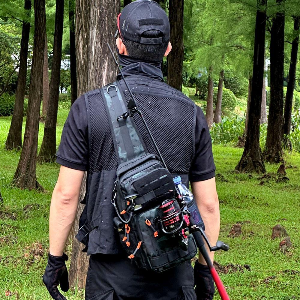 Outdoor Tactical Chest Bag, Tactical Crossbody Bag, Multifunctional Durable Large Capacity Sports Backpack, Shoulder Bag for Hiking Cycling, Sports & Outdoor Accessories