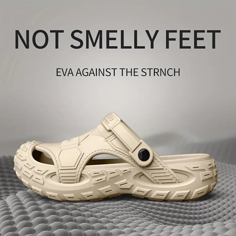 Men'S EVA Clogs for Home Use Can Be Worn As Sports Slippers, Summer Outdoor Slip-Resistant Casual Beach Sandals, Featuring EVA Non-Slip Cushioning Soles, Lightweight And Comfortable Multifunctional Slippers Suitable for Home, Travel