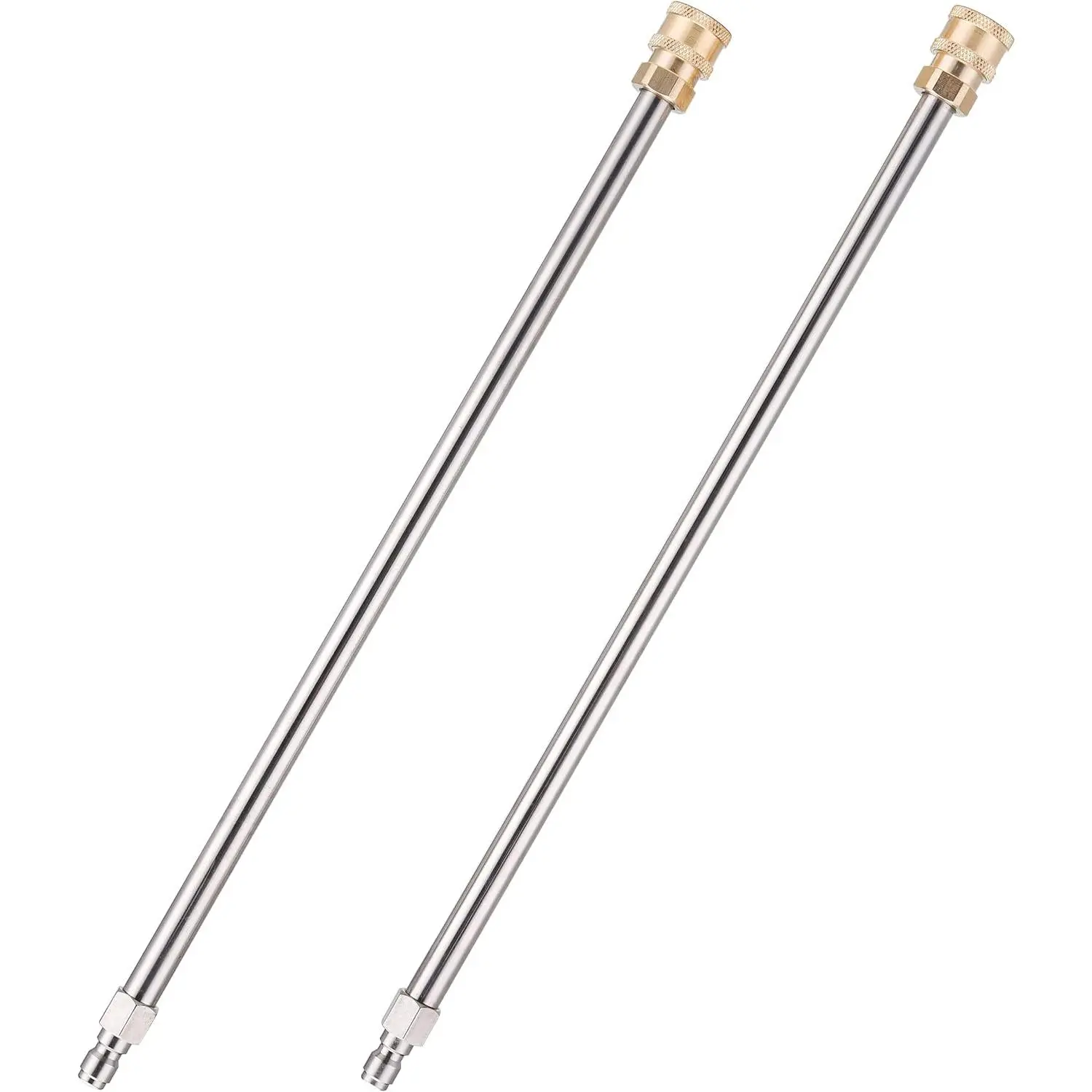 Power Washer Extension Wand 17 Inch, 1/4" Quick Connect, 4000 PSI | Stainless Steel  Washer Lance, 2 Pack