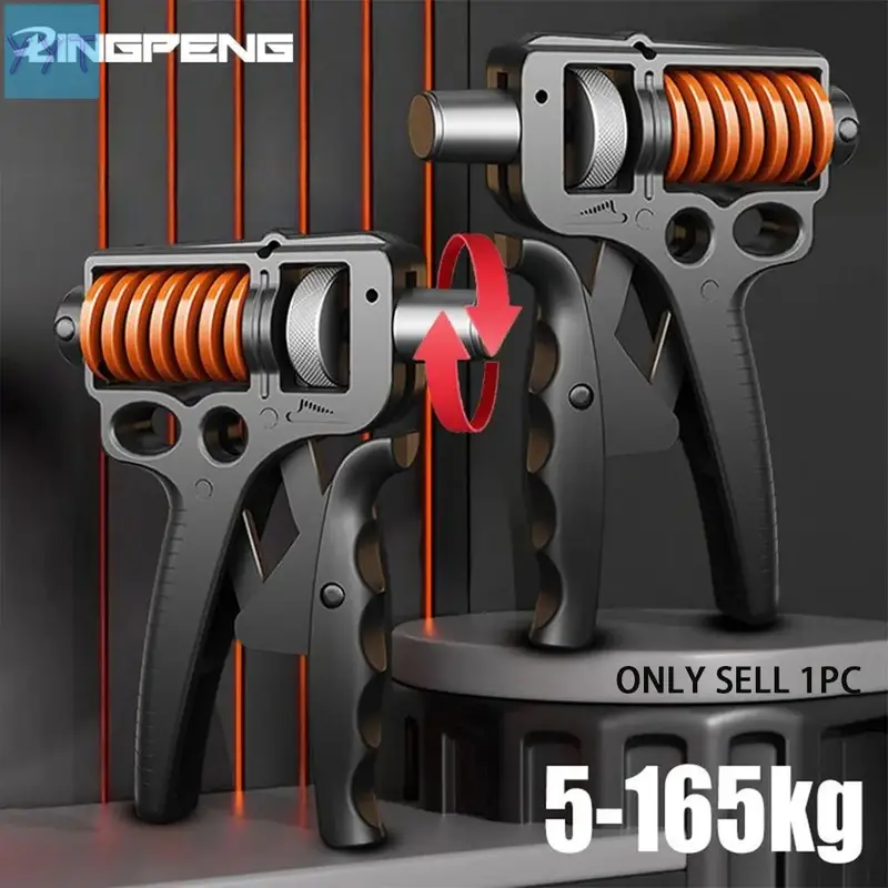 YYT1  Portable Grip Strength Trainer, Adjustable Resistance 5-165kg, Non-Handle, Home Office Outdoor Use, Hand Grip Strengthener, Fitness Grip Strengthener, Forearm Grip Strengthener