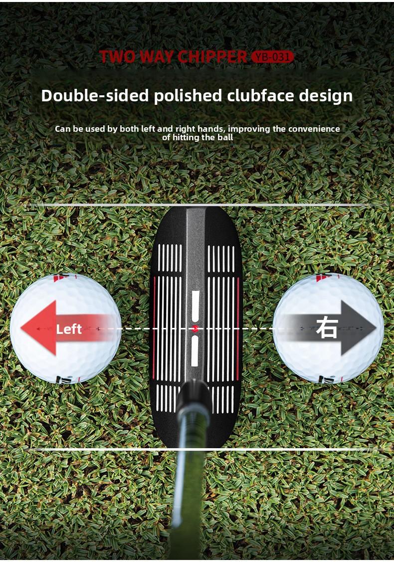 Golf Putter/Chipper - Dual-Sided (Men's & Women's), Left/Right-Handed, 36-Degree Sand Wedge - For Approach & Green Play