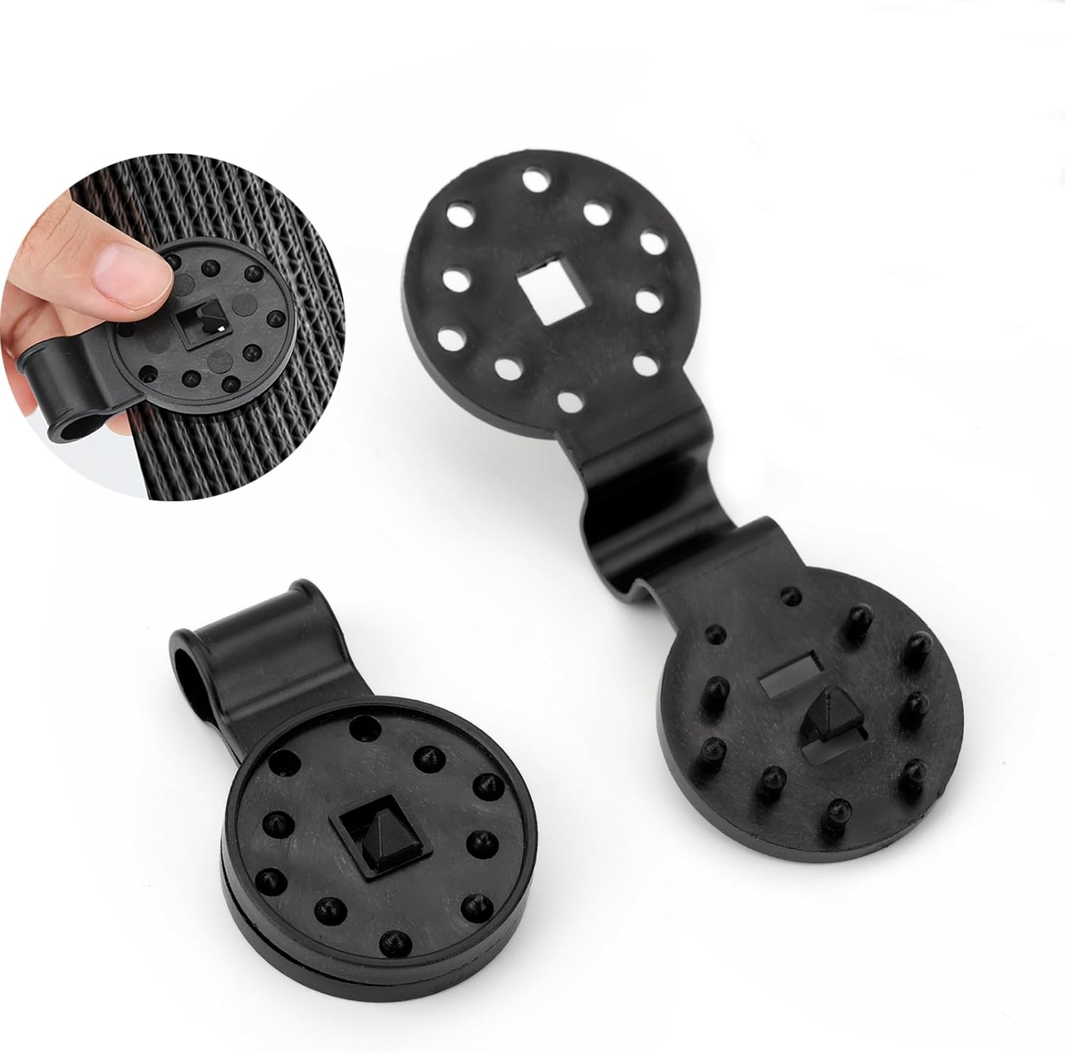 50PCS Awning Fabric Heavy Duty Locking Clip, Reusable Windproof Awning Fixture Tarp Plastic Clip, Removable Garden Netting Awning Fabric Retaining Clip Clip