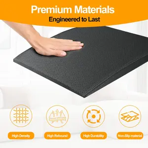 20"x20" Curved High‑Density Foam Couch Cushion Support, Sagging Seat Repair Insert Board, 3 Thickness Options for Sofa Comfort Enhancement