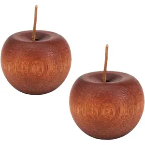 2-Pack Wooden Passive Essential Oil Diffuser -  -Shaped Portable  Air Freshener No Electric for , , Office, Bathroom (Brown)
