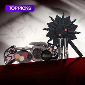 girlcult portable makeup set, 5 counts/set eyeshadow & blush & lipstick & mirror, professional makeup set for women & girls, eyeshadow palette, makeup palette set, valentine's day, gift for her, makeup products, makeup