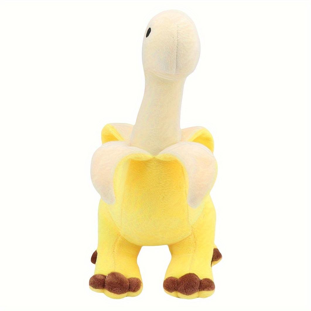 Cute Banana Brontosaurus Design Plush Toy, Soft Stuffed Animal Plushie, Cartoon Banana Soft Dragon Doll, Home Decoration Gift