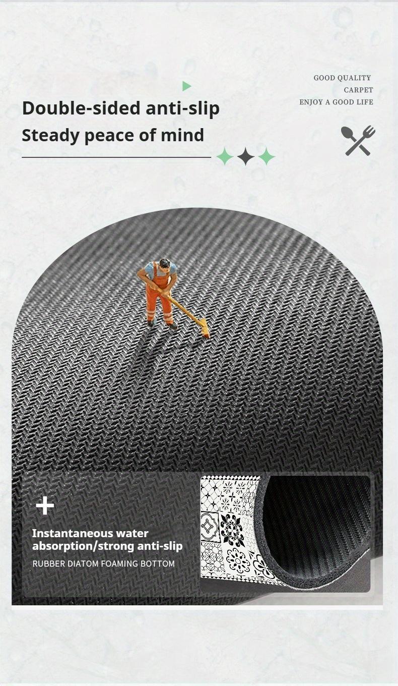 A Bohemian-style Drying Mat - Super Absorbent, Quick-drying, Non-slip, Heat-resistant Diatomaceous Earth Countertop Mat, Retro Mosaic Floor Mat, Suitable for Dining Tables, Coffee Machines, Washing Machines, Kitchens, Bathrooms, Stylish Home Decor.