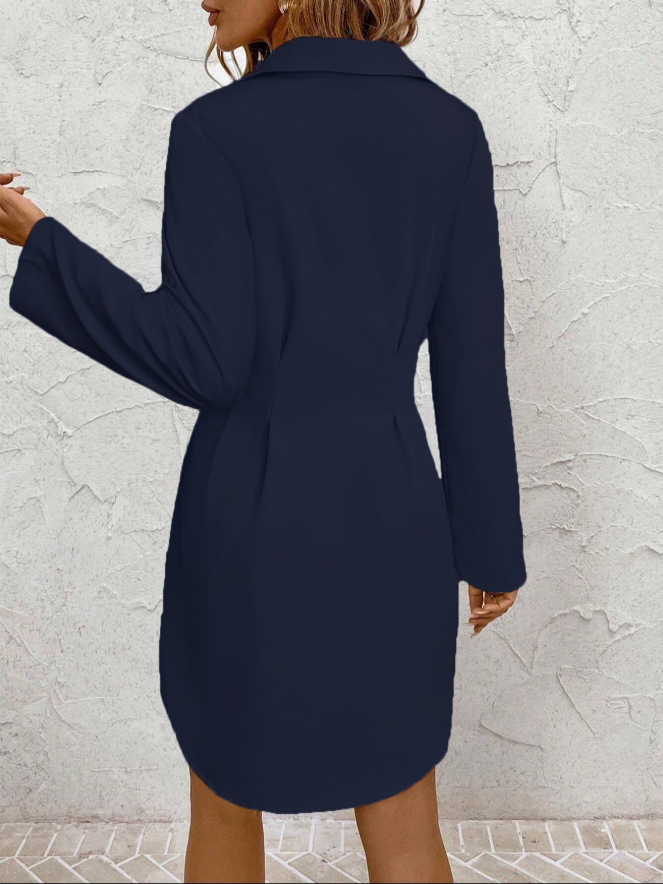 Women's Floral Print Shirt Dress, Casual Long Sleeve Collared Dress for Summer, Ladies Clothes for Daily Wear, Boho Style Dresses