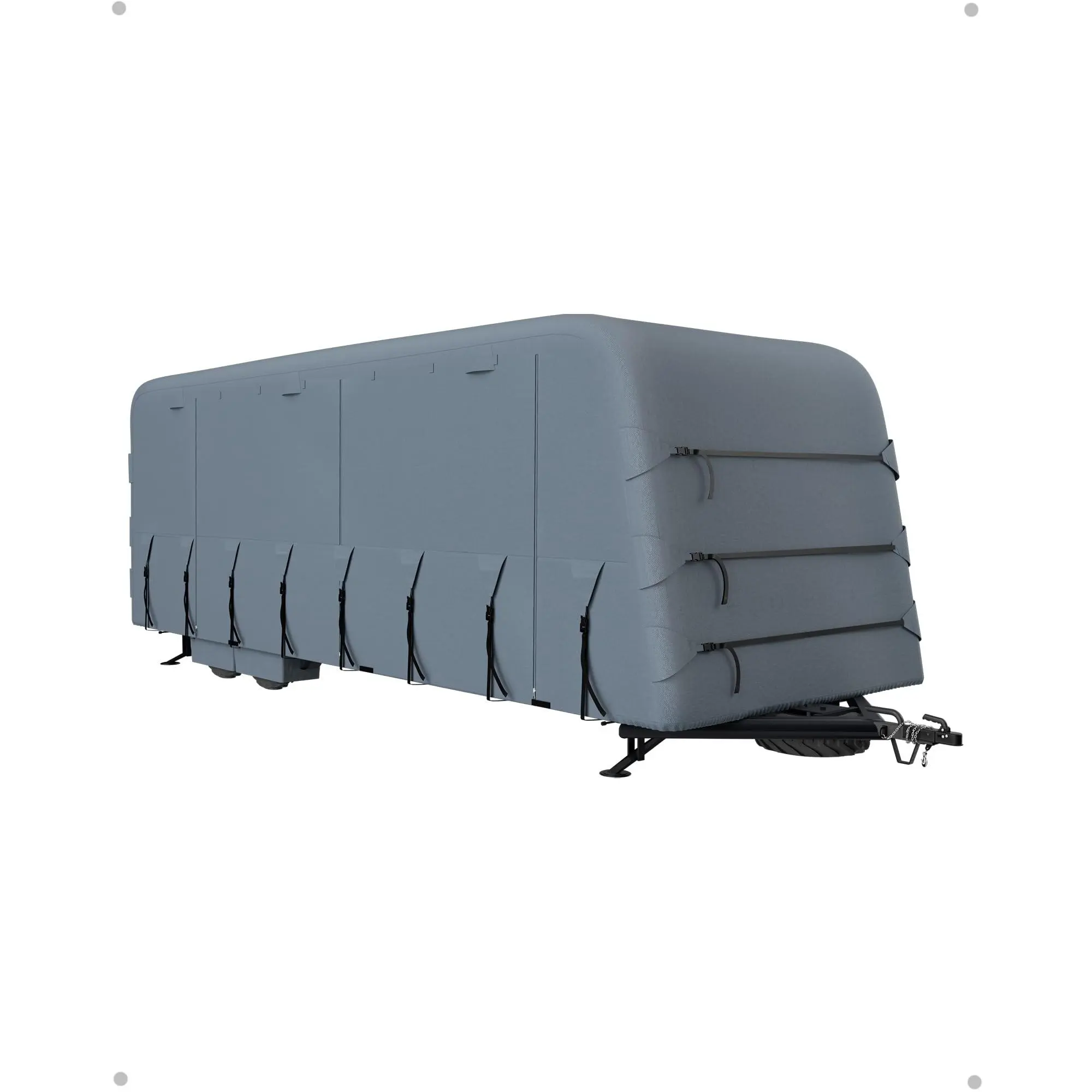 Garvee Heavy-Duty RV Travel Trailer Cover Fits 21'-24' Motorhome,– 6-Layer Waterproof, Windproof & UV-Resistant Camper Cover With Breathable Fabric, 2 Straps & 4 Tire Protectors