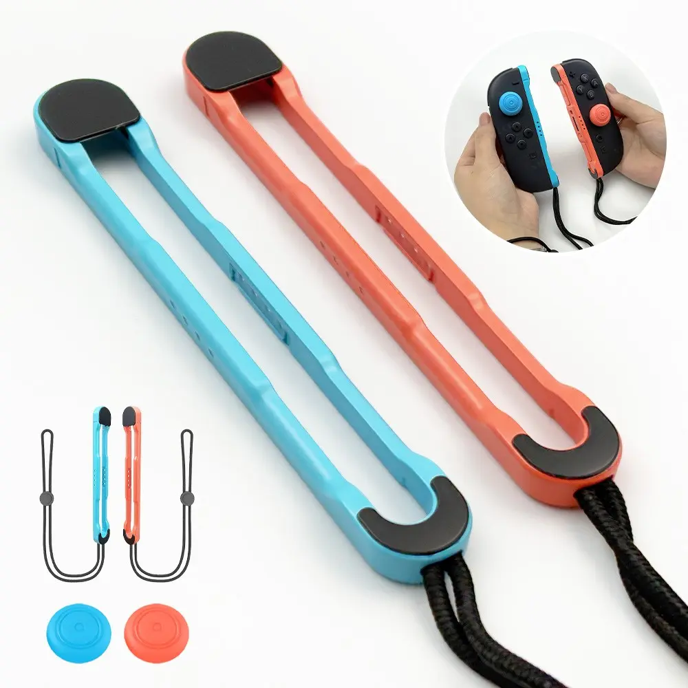 Wrist Strap for Switch 2 Joycon Controller Anti-Slip Adjustable Controller Lanyard with Thumb Grip Caps for Switch2 Accessories Gaming Console Accessory
