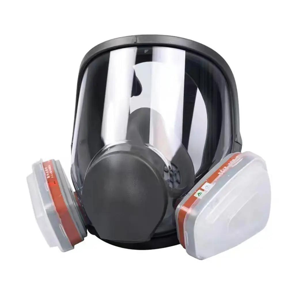 7-In-1 Chemical Spray Paint Respirator Mask, Large View Protective Face Mask for Painting, Dust, Fog, Grinding, Full-Face Protection