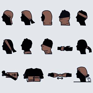 MoKo Lightweight Breathable UV Sun Protection Neck Gaiter Face Mask for Women Men, Multifunctional Bandana for Cycling Running Hiking