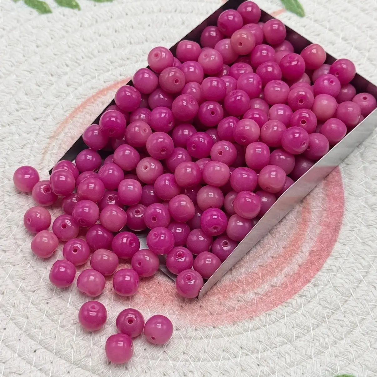 (K16)9*10mm Magenta purple*100