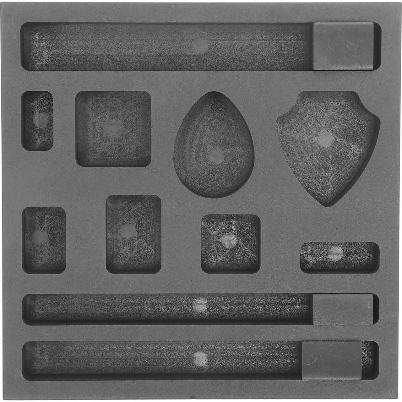 11 Holes Graphite Ingot Mold, Metal Melting Casting Mould for Gold and Silver Refining Casting