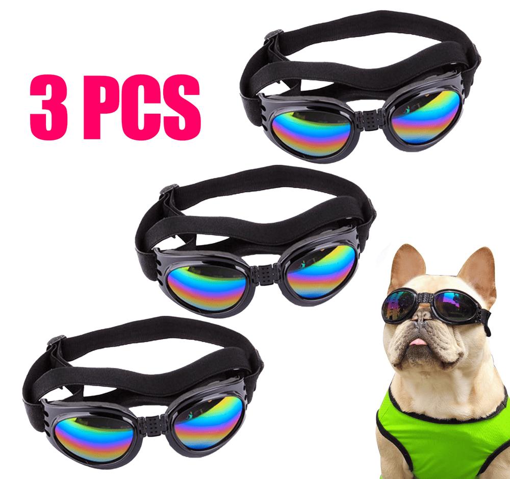 Trendy Small Dog Eye Protection Sunglasses - UV Shield Doggles for Outdoor Adventures