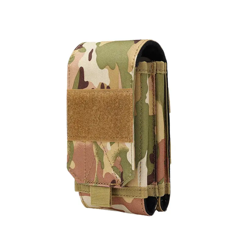 Phone Pouch Phone Holster Universal Dual Cell Phone Holder Utility EDC Pouch with Decorative Sticker