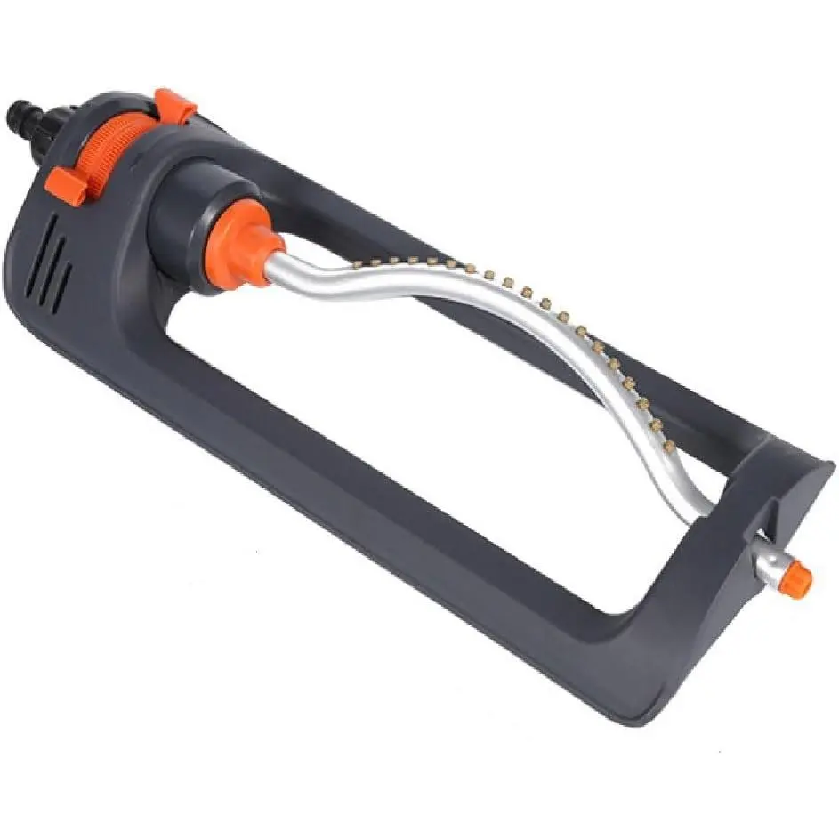 Oscillating Lawn Sprinkler with 19 Hole Brass Nozzles, Covers p to 8-10m, Incldes  Jet Cleaning