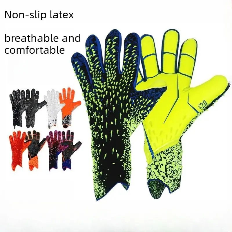 Goalkeeper Gloves – Textured Latex Palm for Grip, Cushioned Impact Protection, Secure Wrist Fit