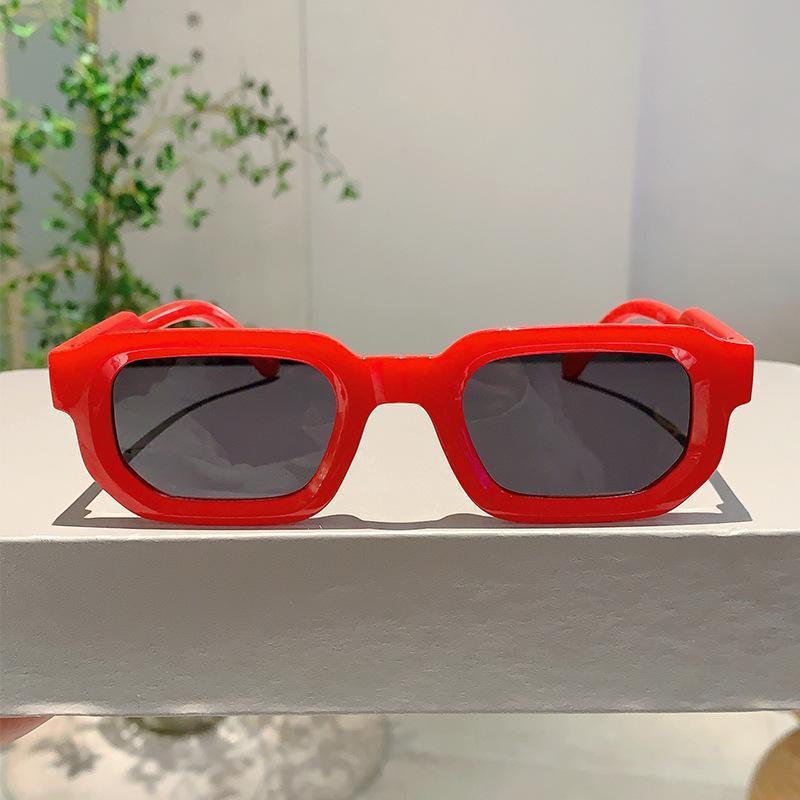 6-Pack Luxury Vintage Sunglasses - Unisex Rectangle Frame UV400 Retro Fashion Eyewear