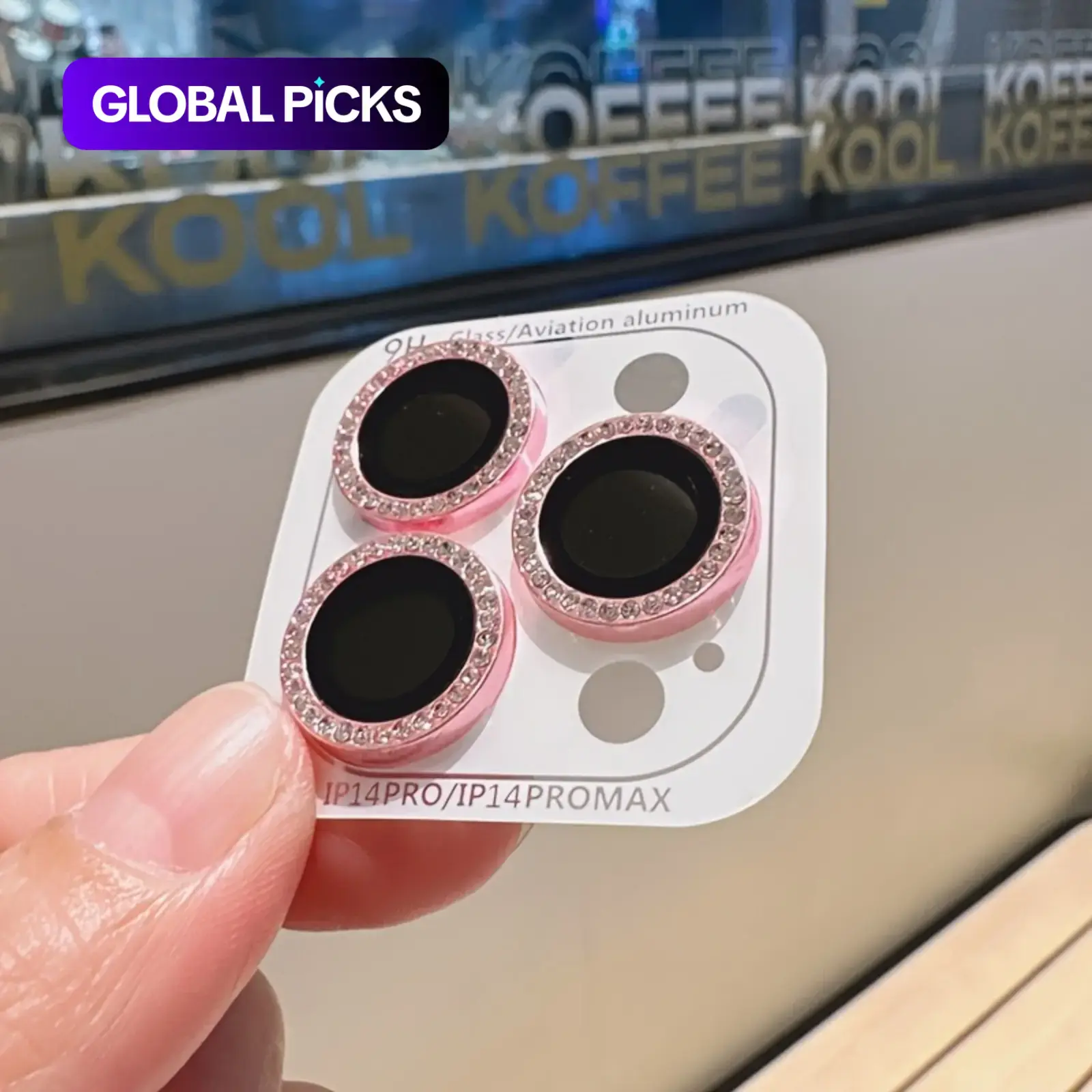 Rhinestone Decor Camera Lens Protector, 1 Set Phone Lens Protective Film, Phone Accessories Compatible with iPhone 16/15/14/13/12/11 Pro Max, Lens Cover, Protection, Mobile Devices Accessory #GLOBAL PICKS