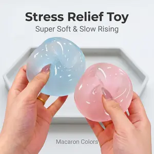Slow Rebound Stress Relief Ball, 6cm Soft Squeeze Toy, Anxiety Relief, Focus Improvement, Handmade, Reusable, Portable, Perfect Gift