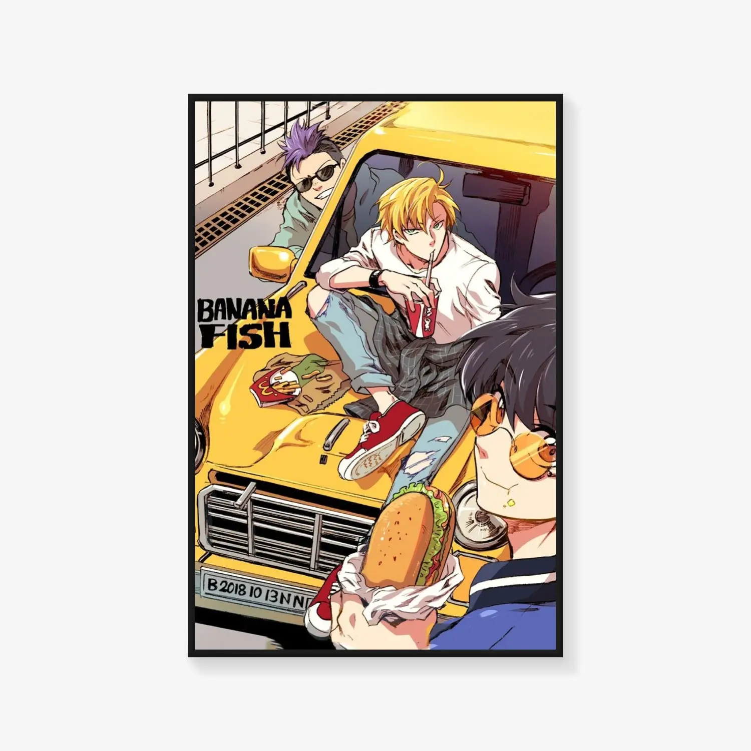 Banana Fish Poster, Japan Anime Poster, Poster Print, Canvas Art Poster Wall Art Picture Print Modern Family bedroom Decor Posters